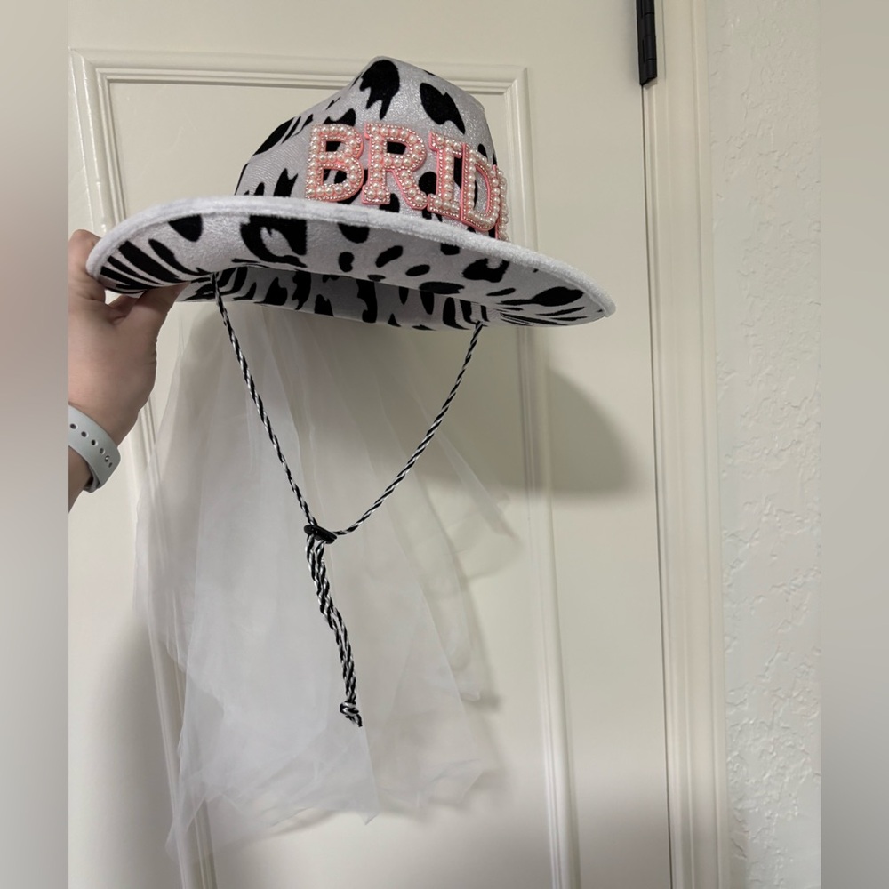 Bride Cowboy Hat and Headband